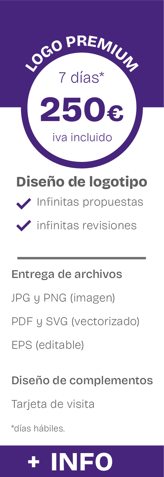 Primera versión de tu logo en 24 horas