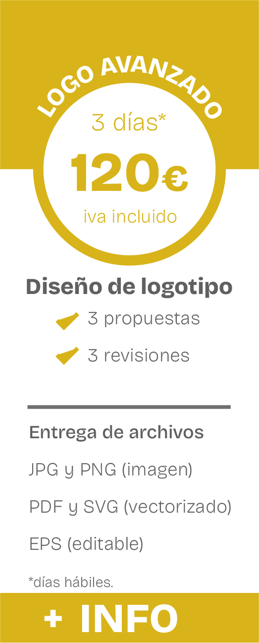 Primera versión de tu logo en 24 horas