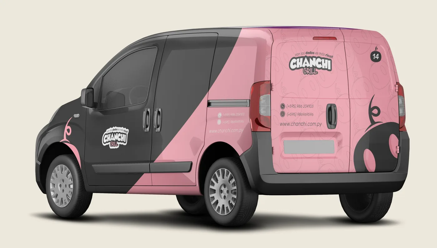 Chanchi Grill, aplicación de marca
