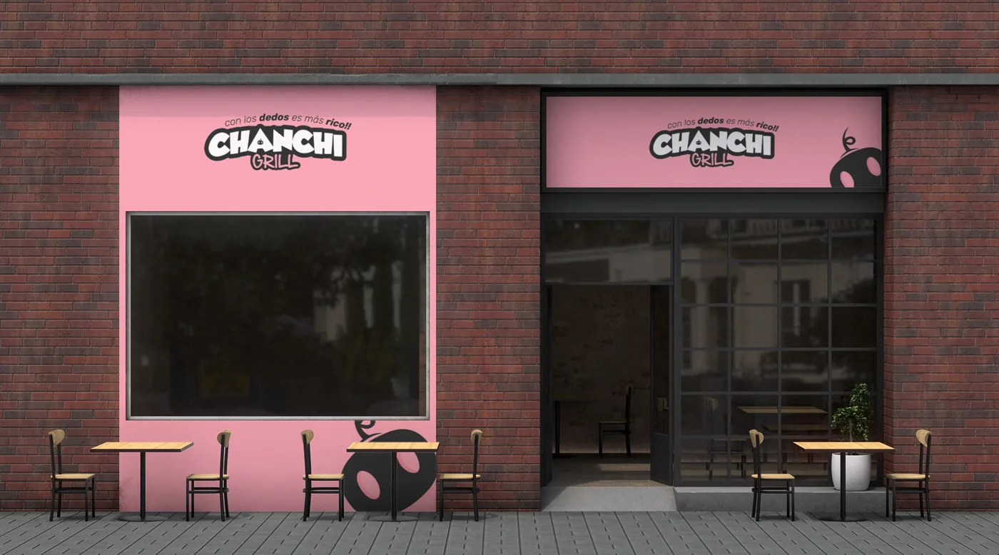 Chanchi Grill, aplicación de marca