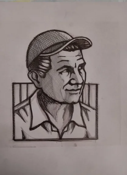 Boceto a mano del logo de Don David