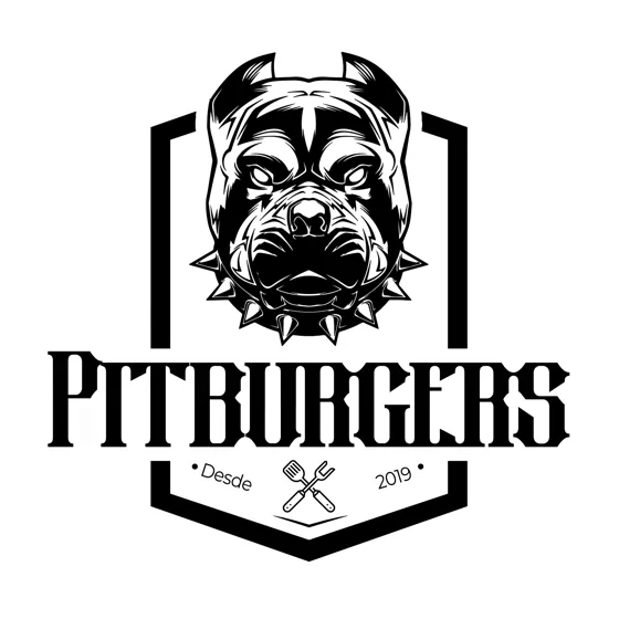 Logo Pitburgers diseñado por ZAMORA