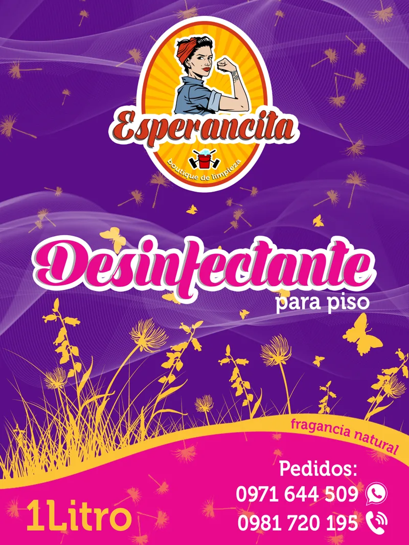 Etiqueta Esperancita Desinfectante