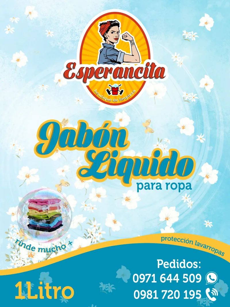 Etiqueta Esperancita Jabón para ropa
