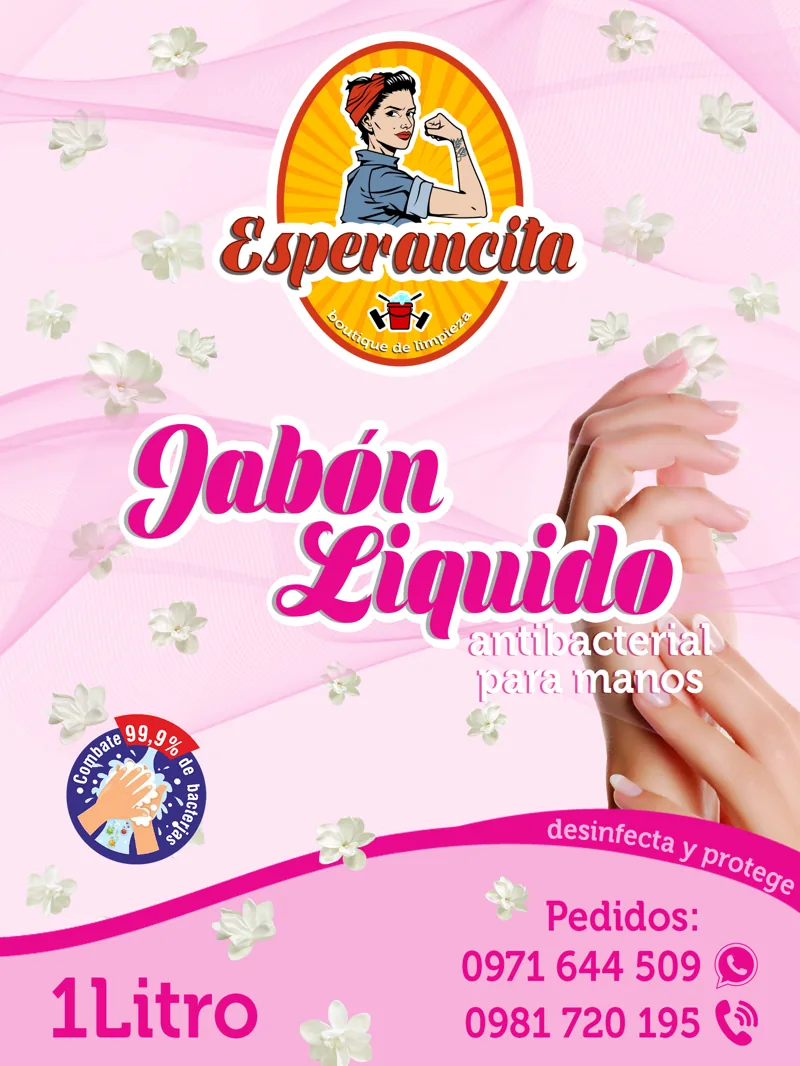 Etiqueta Esperancita Jabón de manos